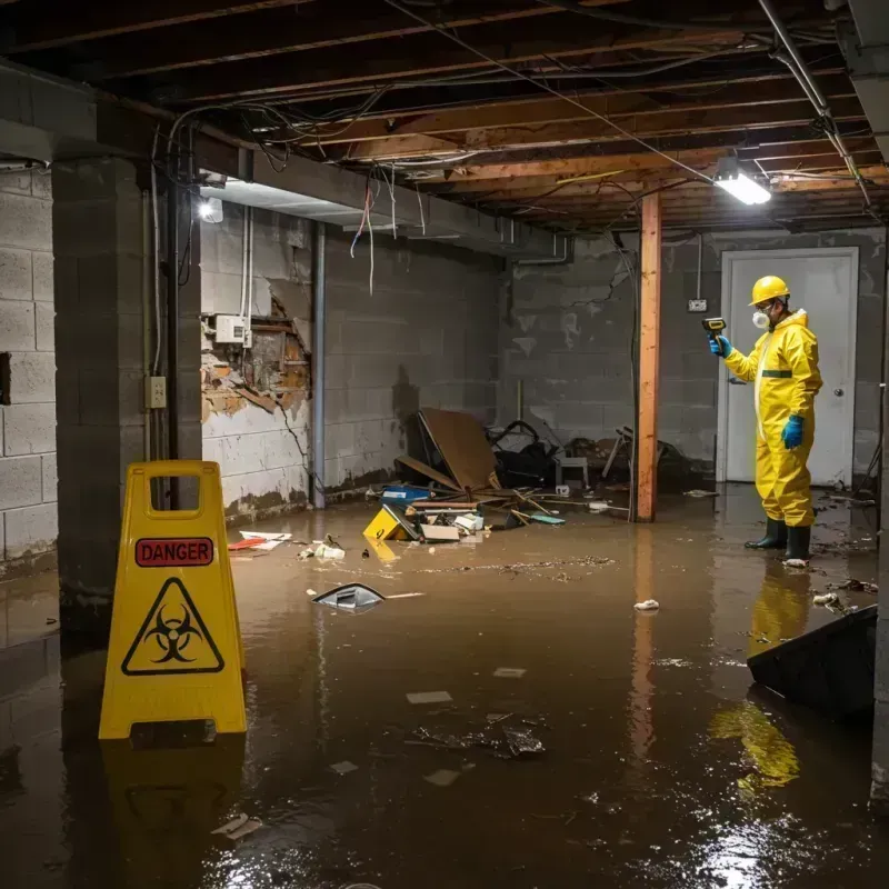 Flooded Basement Electrical Hazard in Sylvan Lake, MI Property